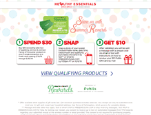 Tablet Screenshot of healthandbeautyrewards.com